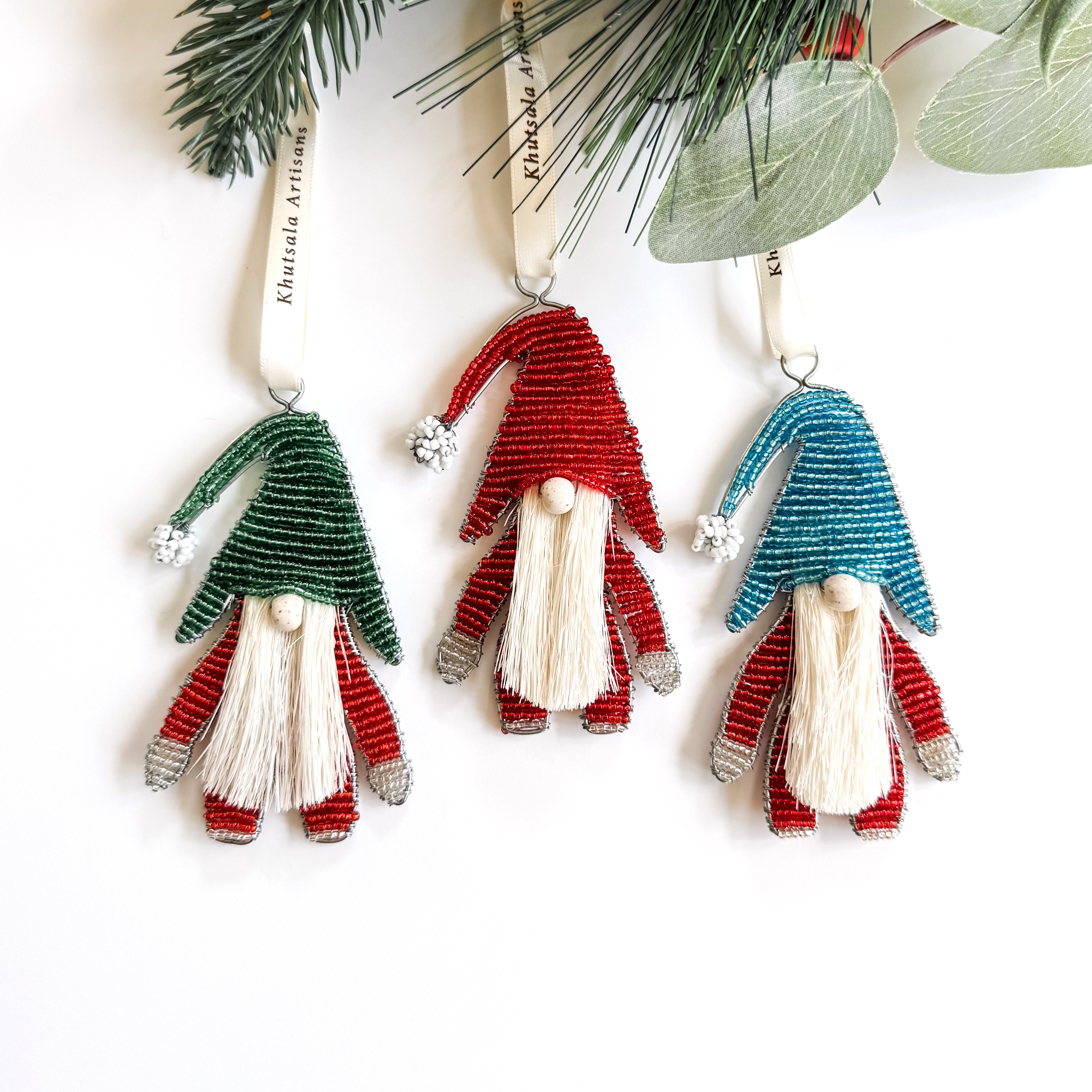 Beaded Gnome Ornament