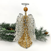 Beaded Gold Standing Angel