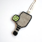 Beaded Pickleball Ornament