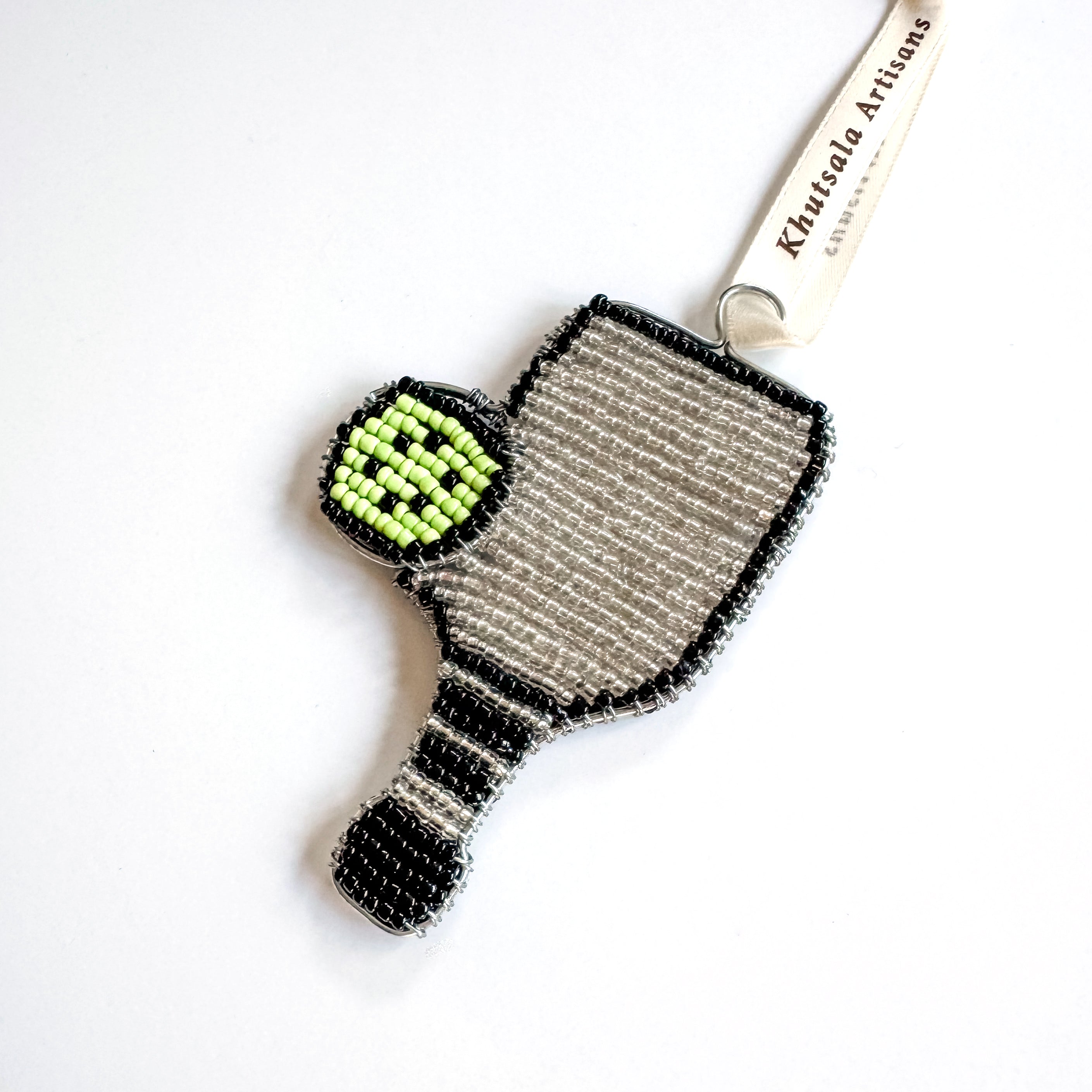 Beaded Pickleball Ornament