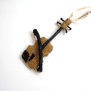 Beaded Violin Ornament