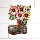 Boot Flower Pot Oil Drum Art