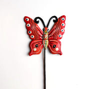 Oil Drum Butterfly Plant Stake