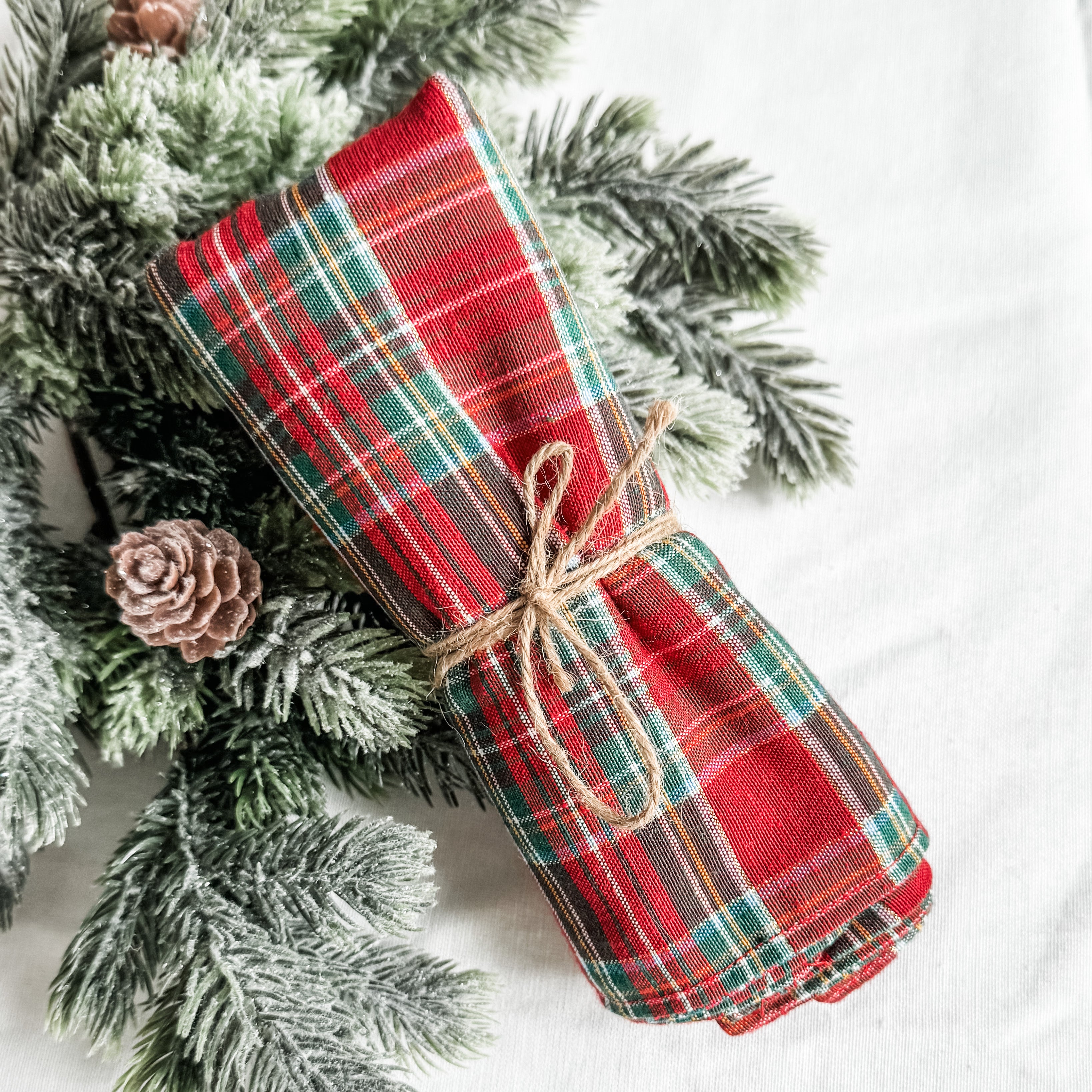 Christmas Plaid Placemat Set