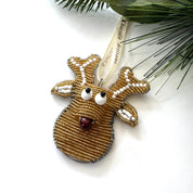Beaded Reindeer Ornament