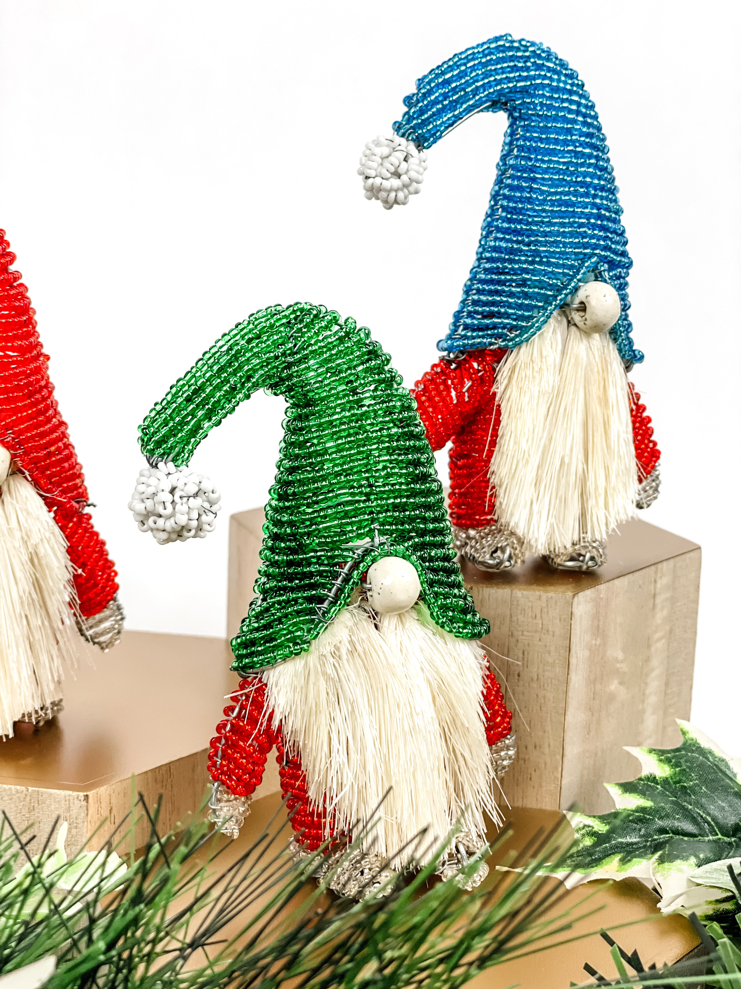 Beaded Gnome with Sisal Beard