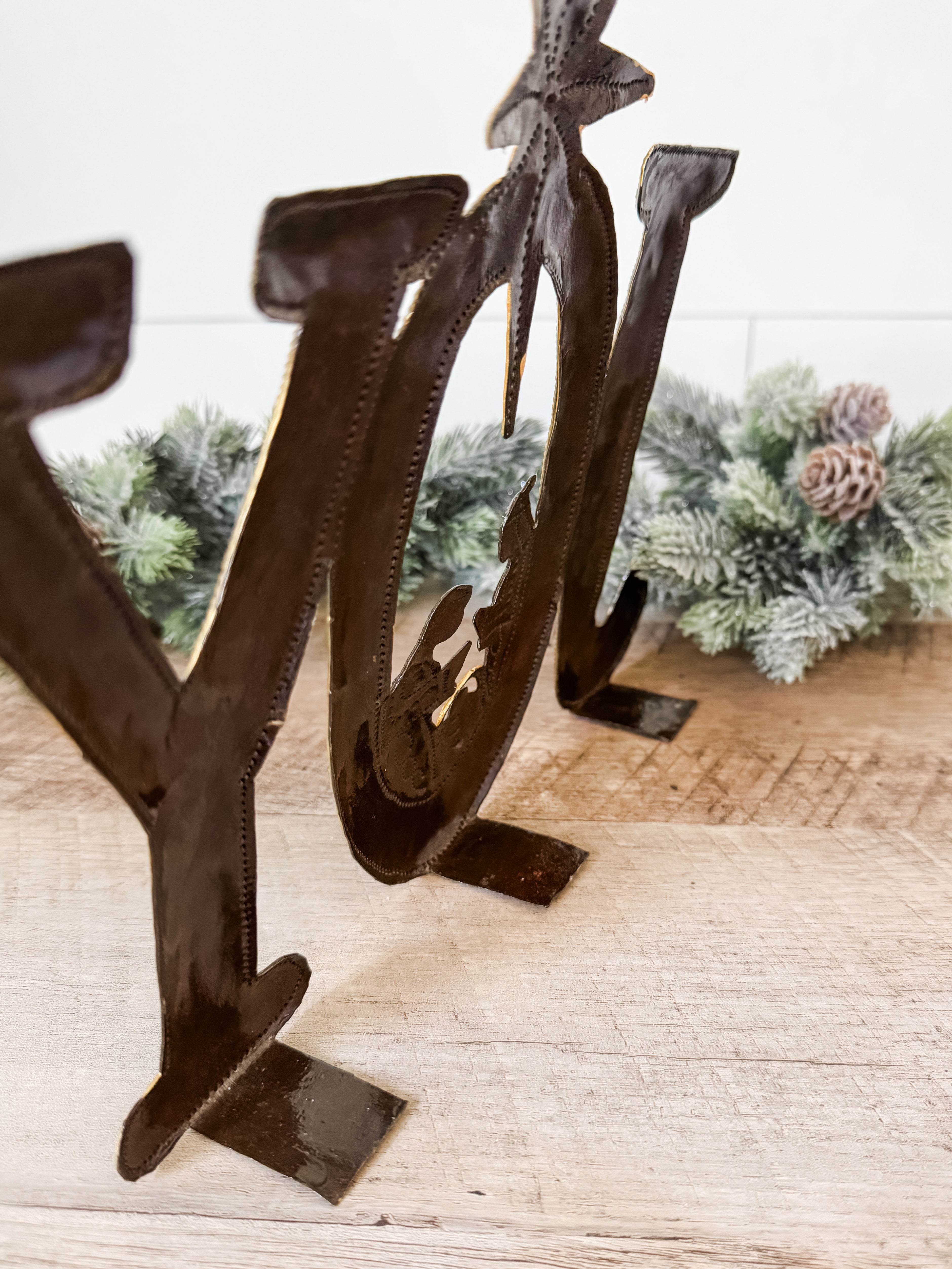 Joy Standing Nativity with Gold Accents