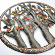 Birds on Fall Branches Oil Drum Art