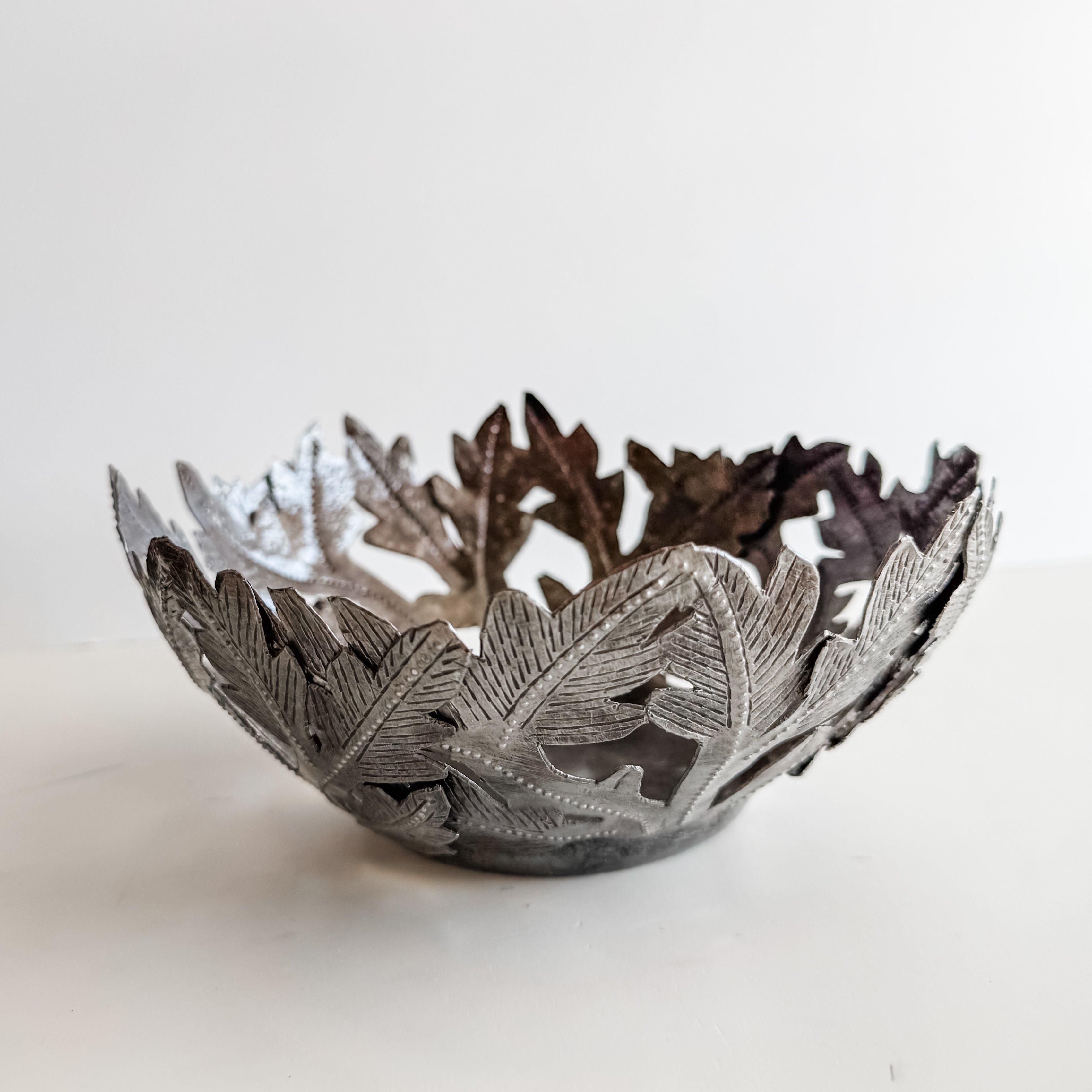 Small Metal Leaf Bowl