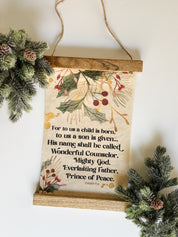 Isaiah 9:6 Wall Hanging w/Magnetic Frame - FMSCMarketplace.org