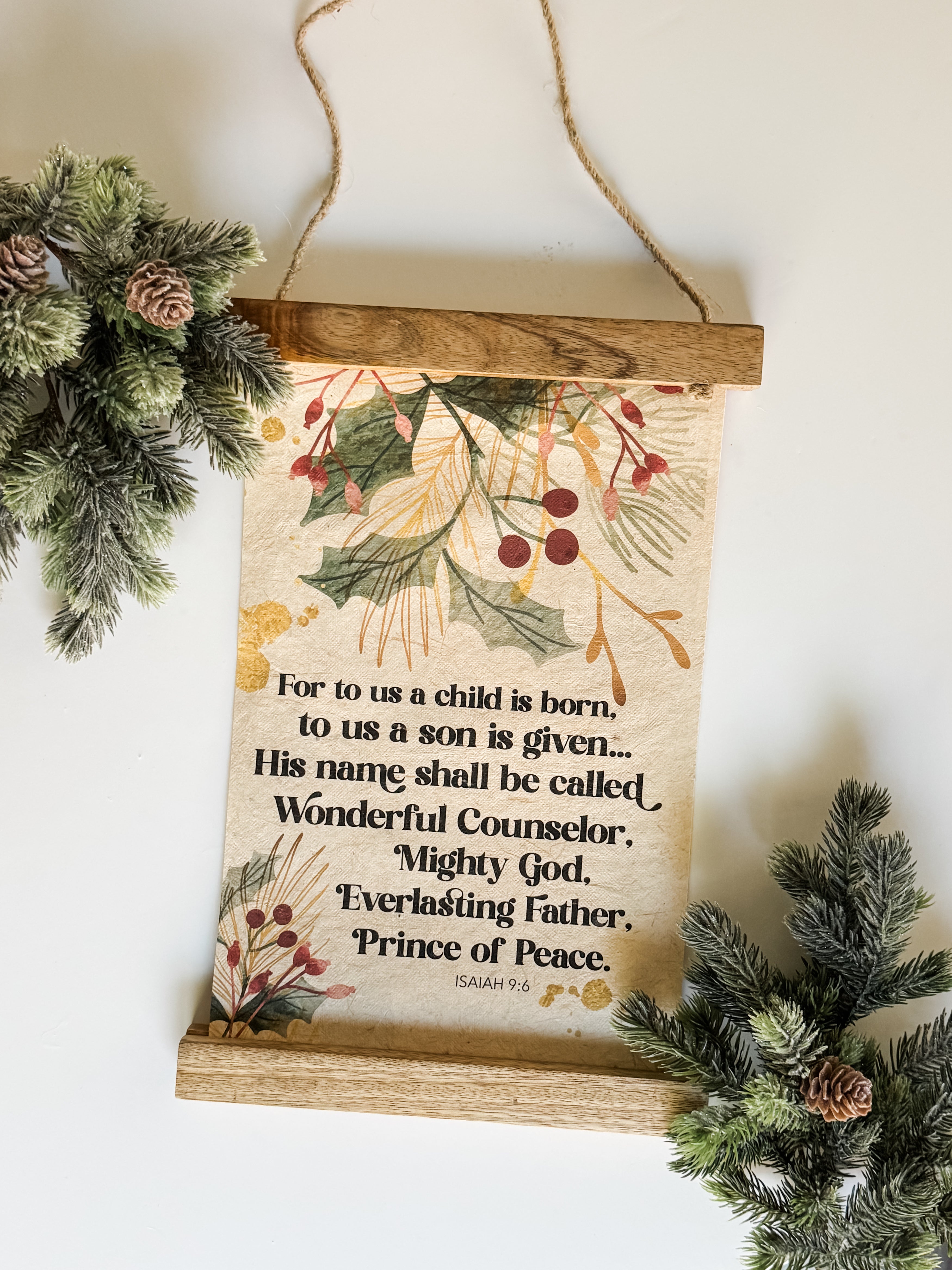 Isaiah 9:6 Wall Hanging w/Magnetic Frame - FMSCMarketplace.org