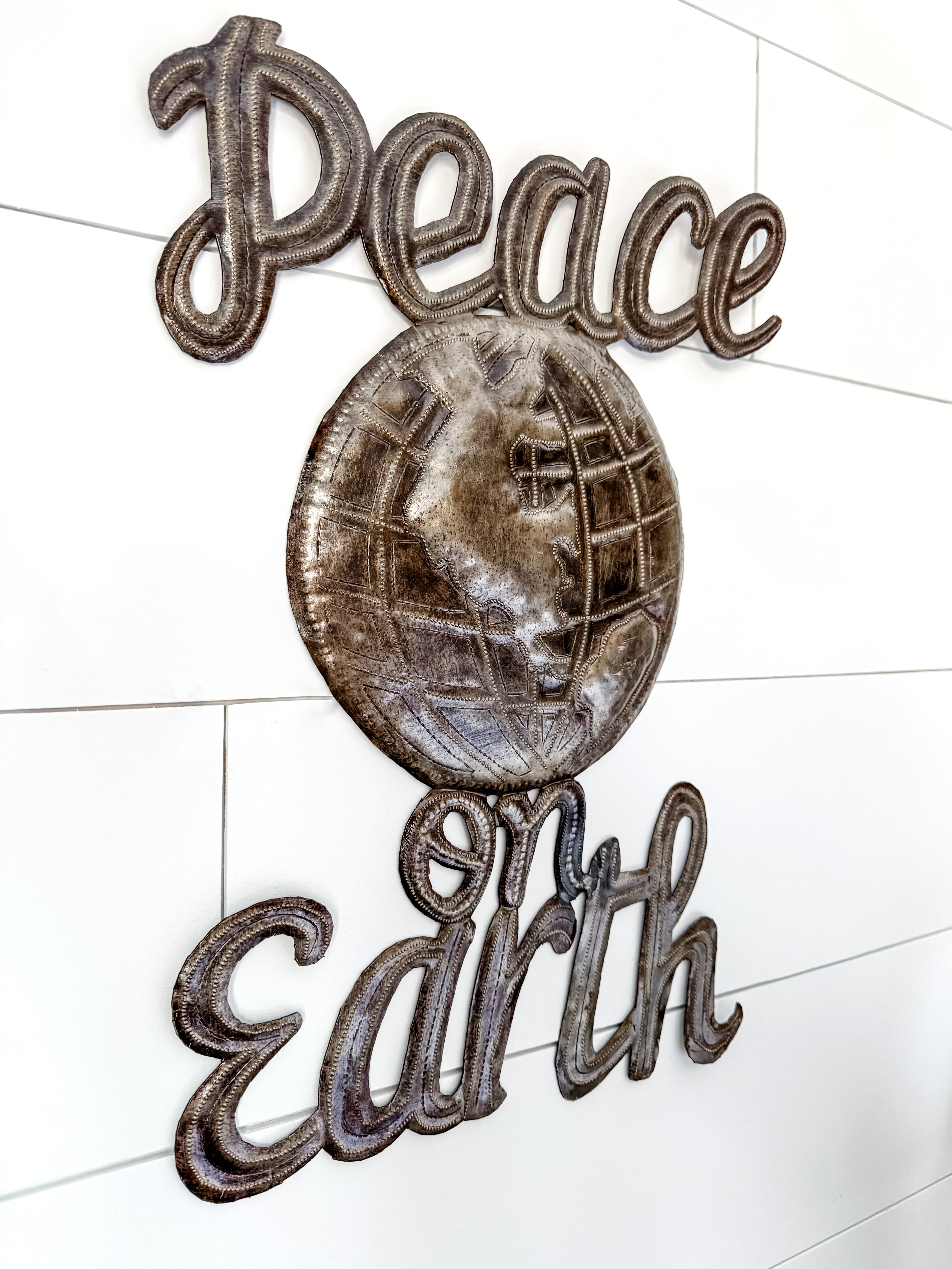 Peace on Earth Globe Wall Art