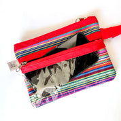 Embroidered Wristlet with Phone Sleeve