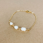 Three Pearl Bracelet