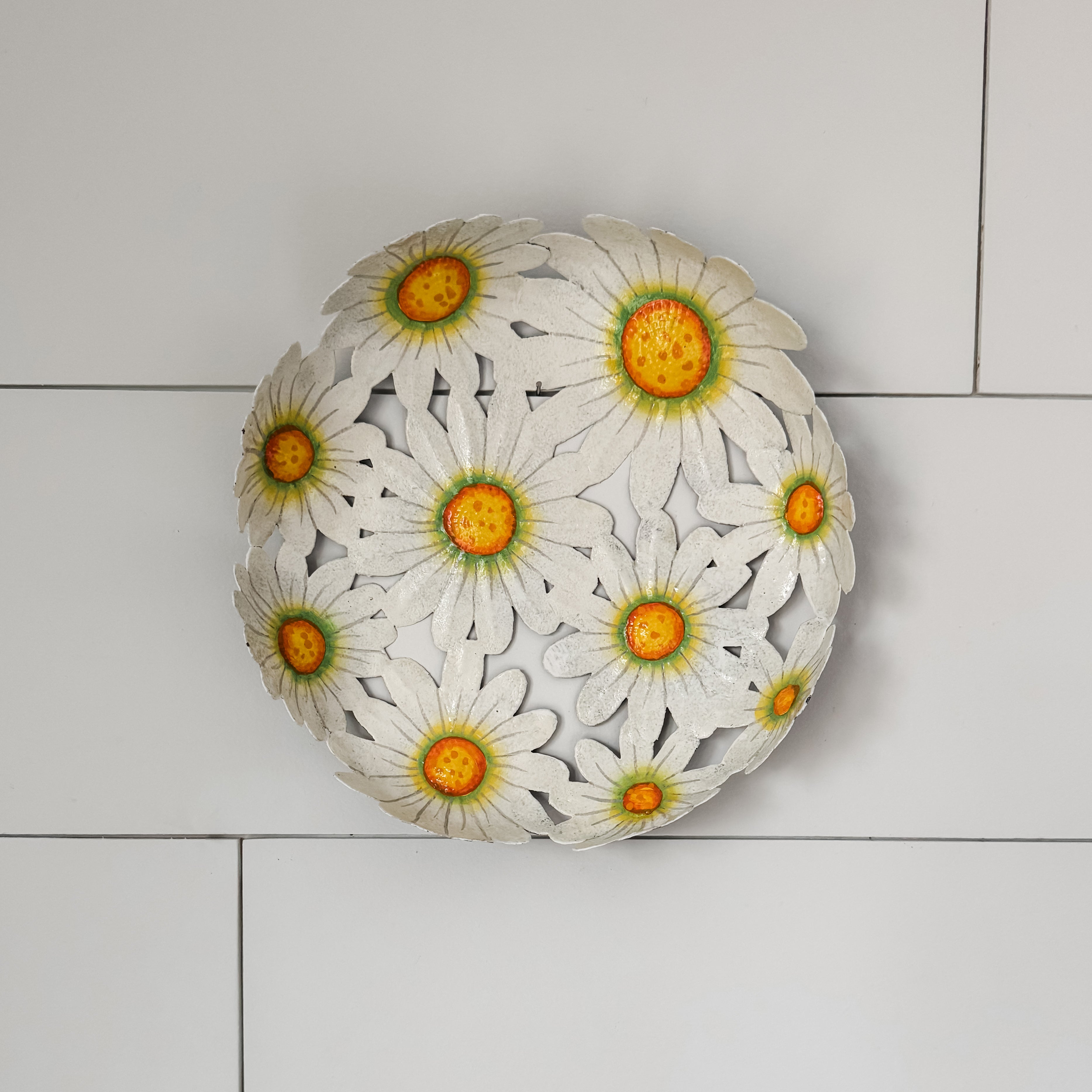 Metal Daisy Bowl