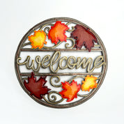 Fall Leaves Welcome Wreath
