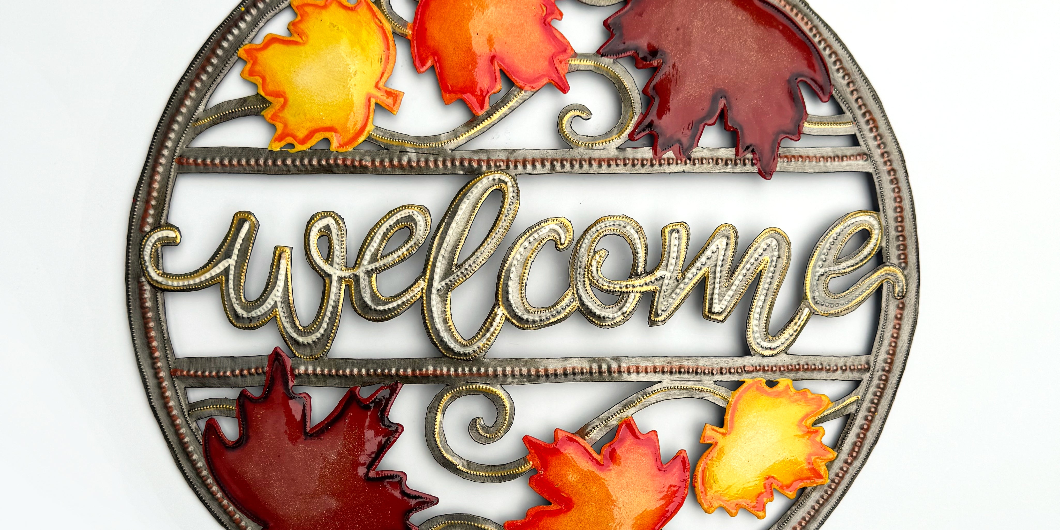 Fall Leaves Welcome Wreath - FMSCMarketplace.org