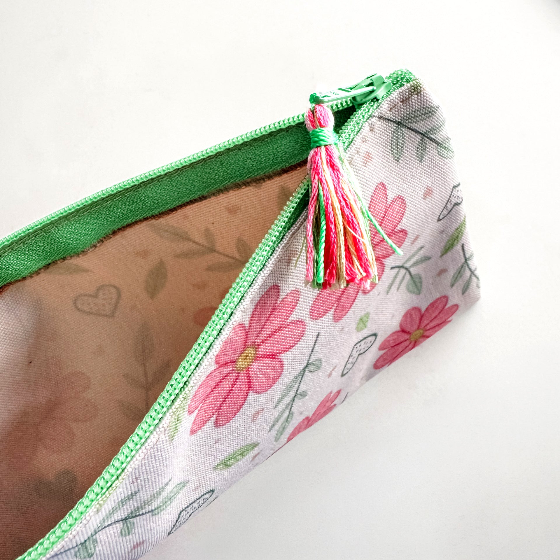 Floral Canvas Pouch