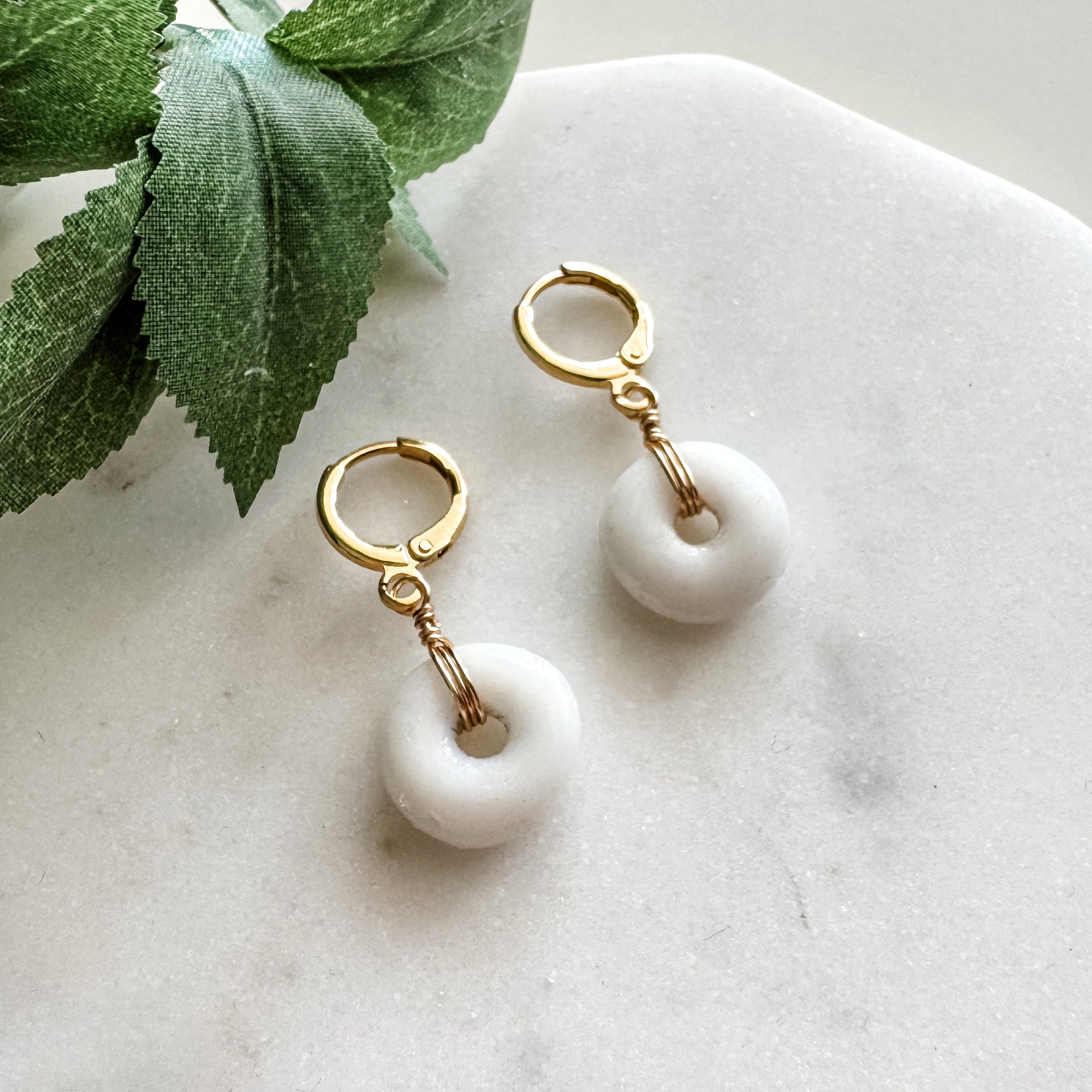 Glass Pendant Earrings