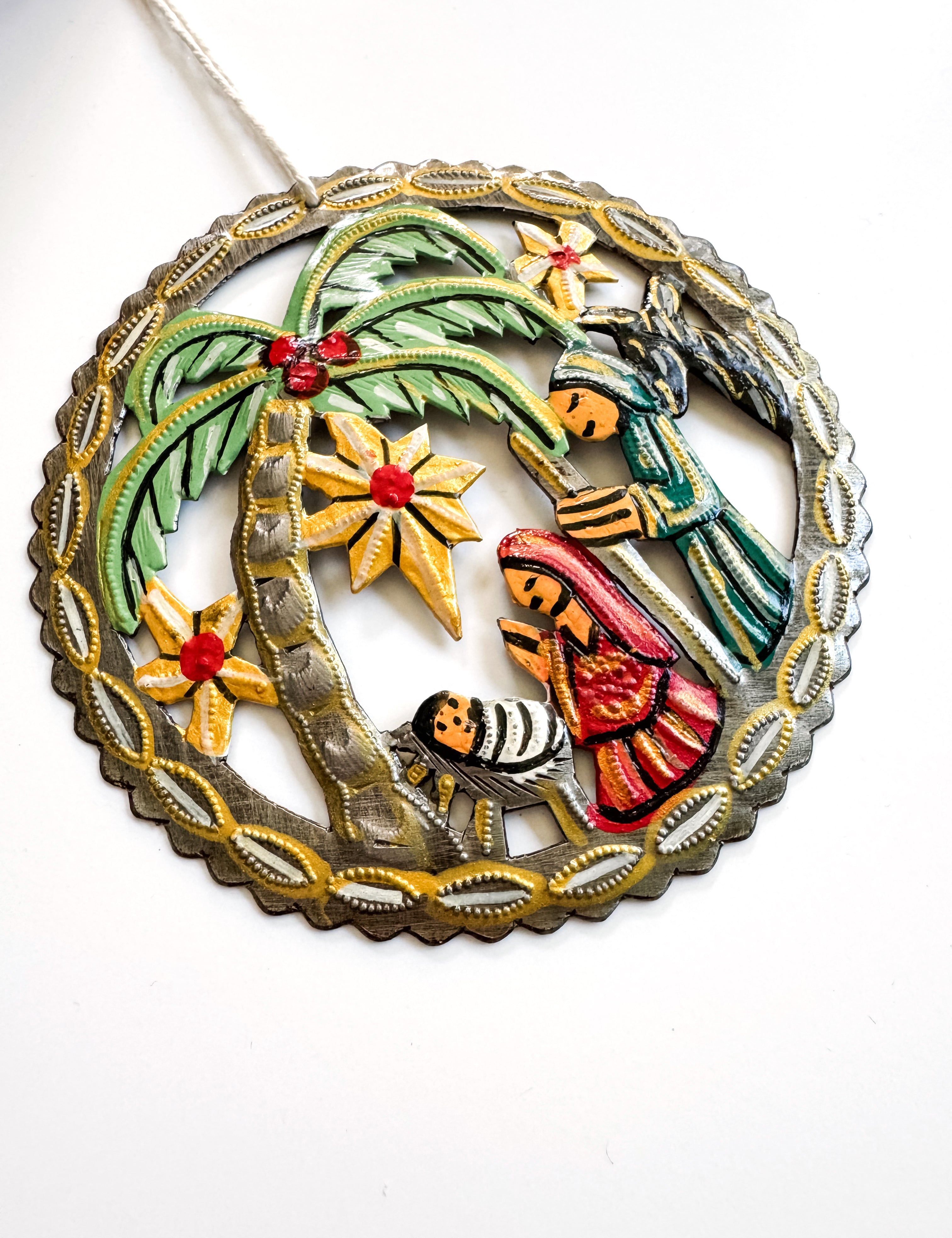 Haitian Painted Nativity Ornament - FMSCMarketplace.org