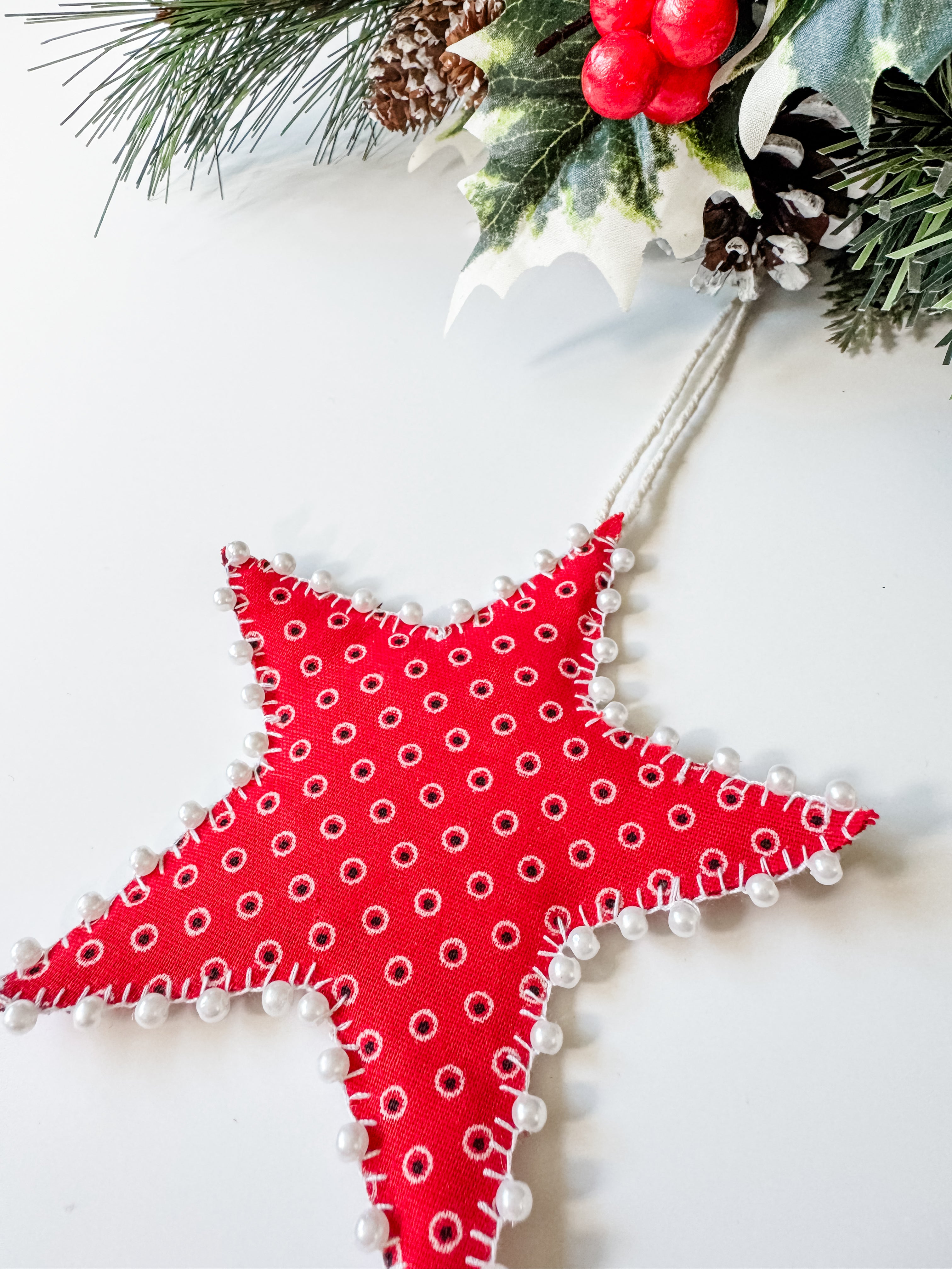 Handsewn Star Ornament