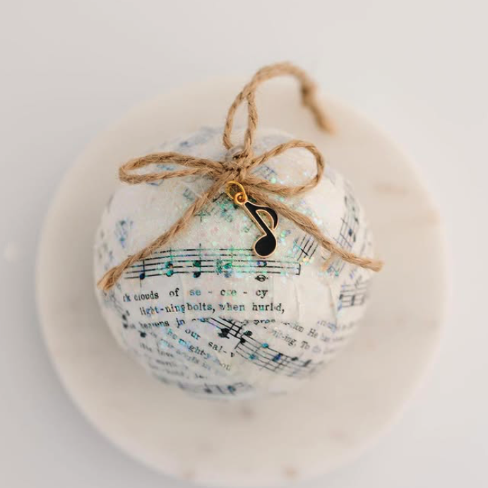 Hymnal Ball Ornament - FMSCMarketplace.org