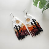 Beaded Cactus Earrings