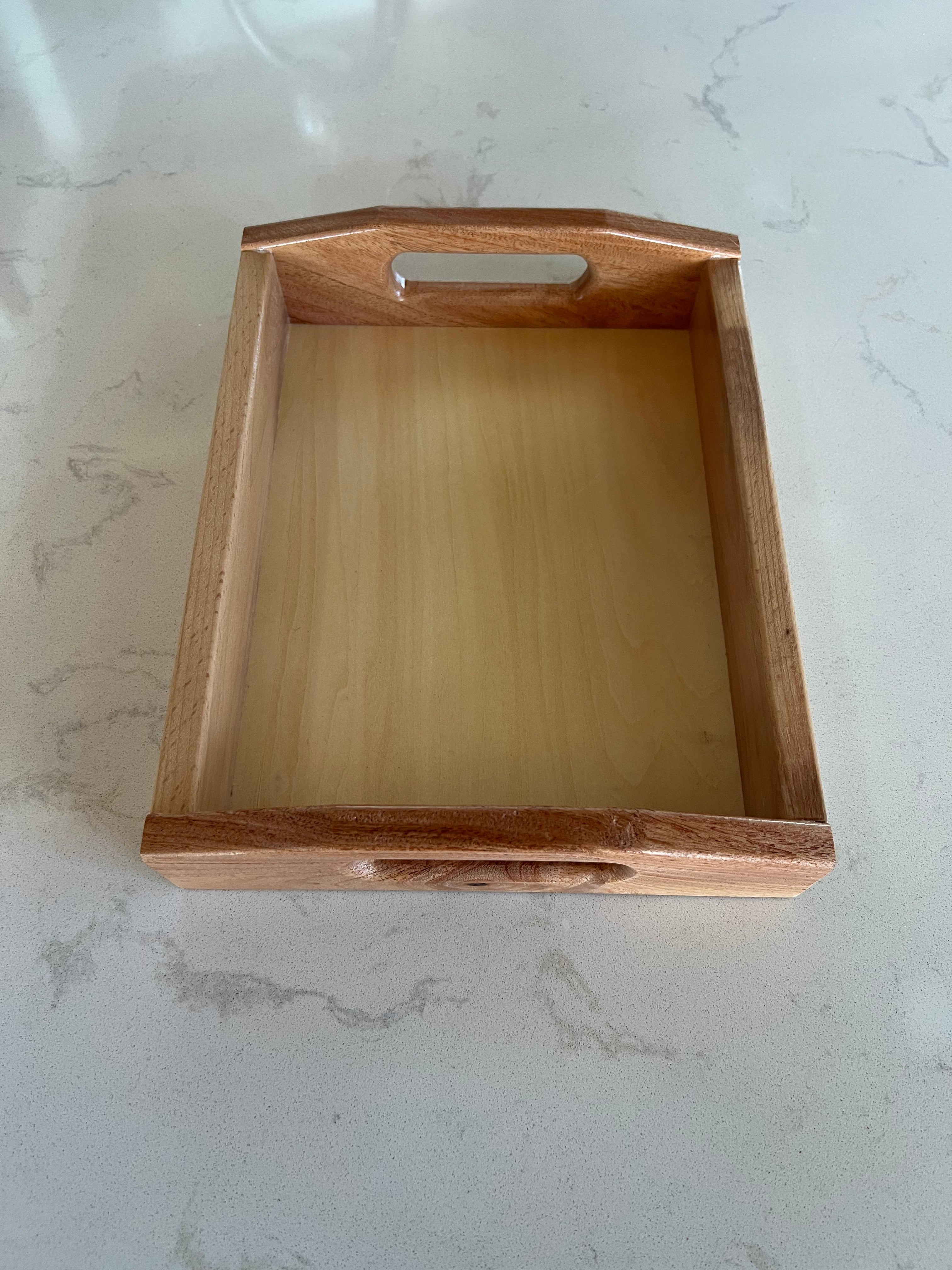 Two-Tone Wood Tray