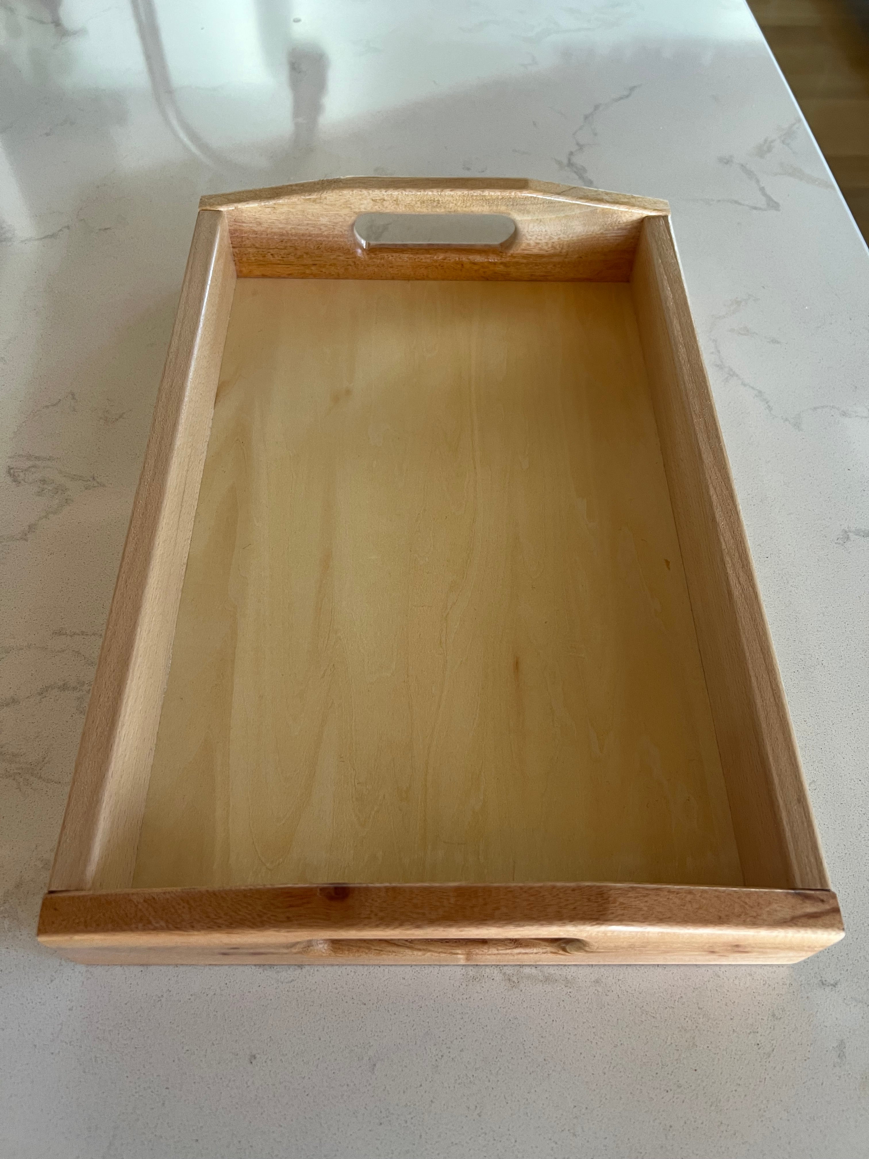 Two-Tone Wood Tray