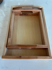Two-Tone Wood Tray