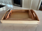 Two-Tone Wood Tray