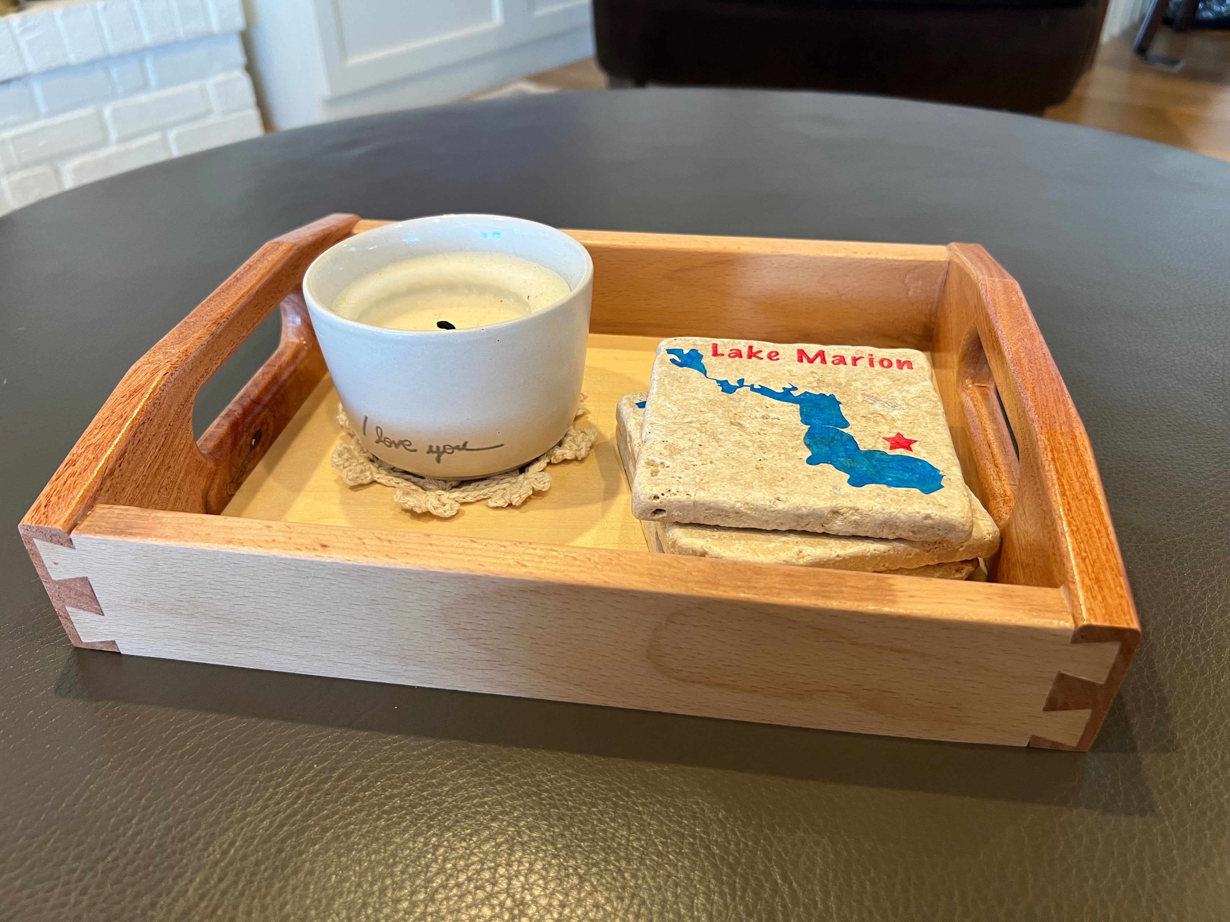 Two-Tone Wood Tray
