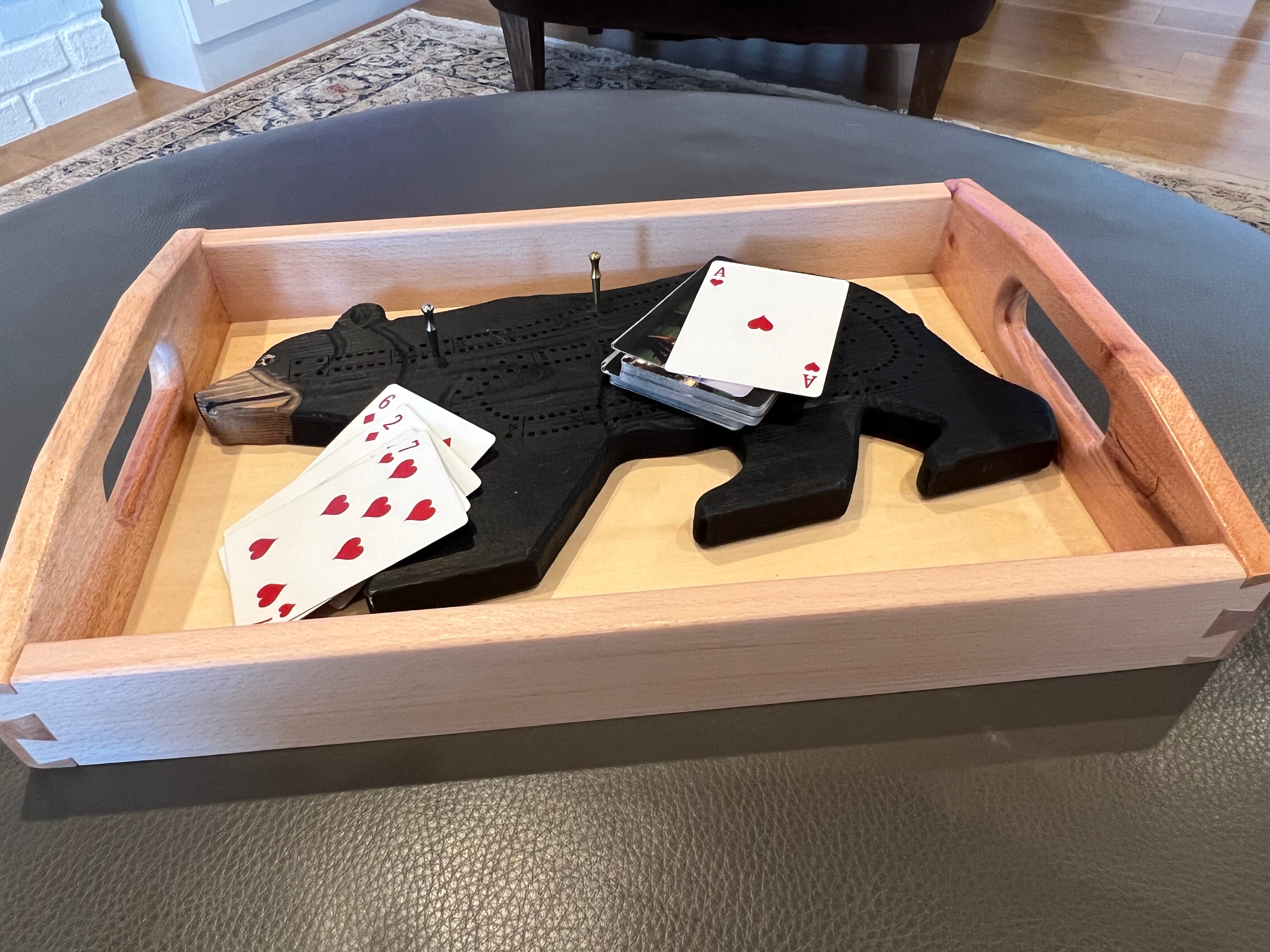 Two-Tone Wood Tray