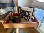 Two-Tone Wood Tray