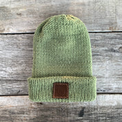 Tise Beanie with Floating Leather Patch