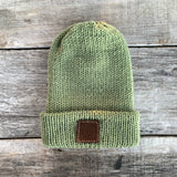 Tise Beanie with Floating Leather Patch