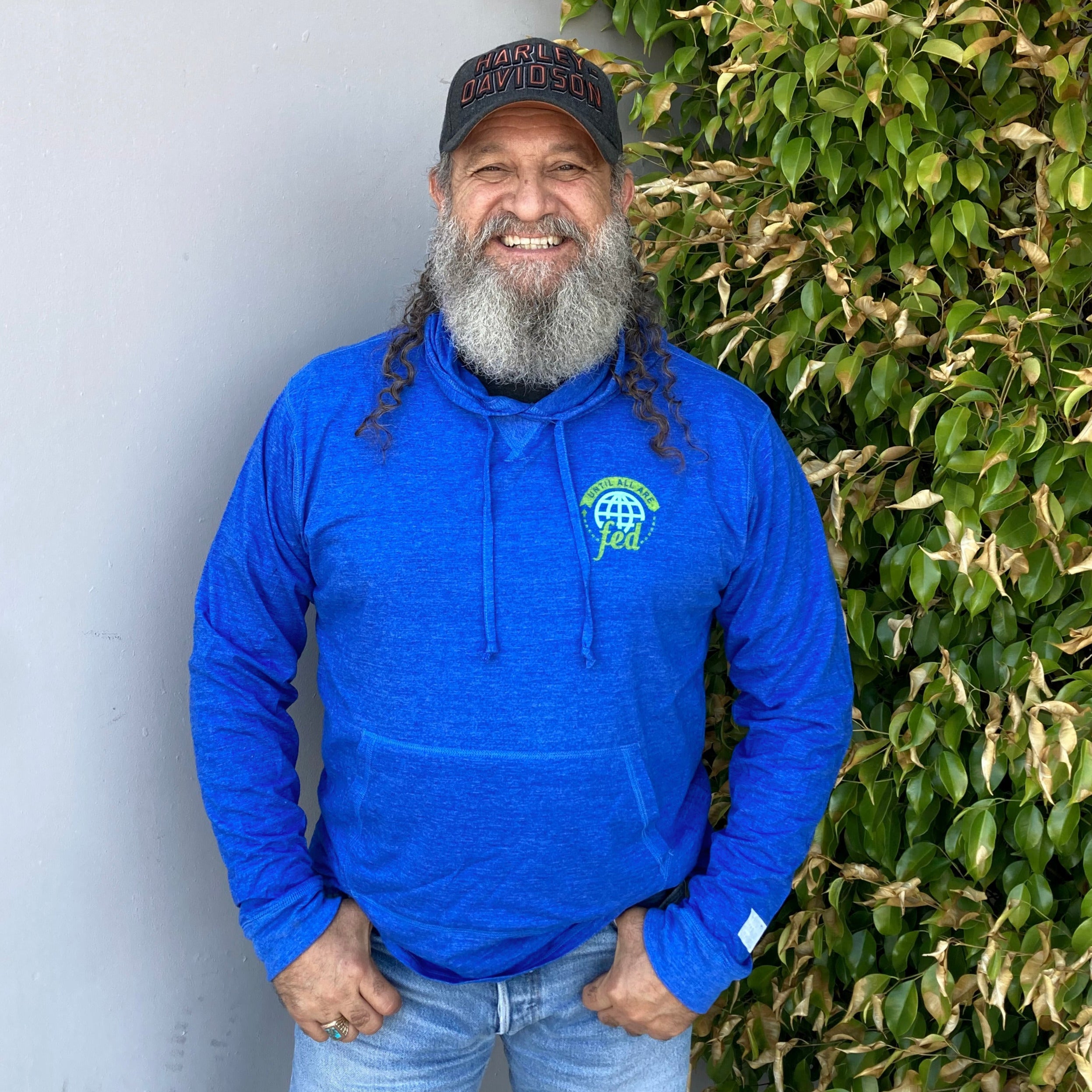 Royal Blue Until All Are Fed Long Sleeve Tee - FMSCMarketplace.org