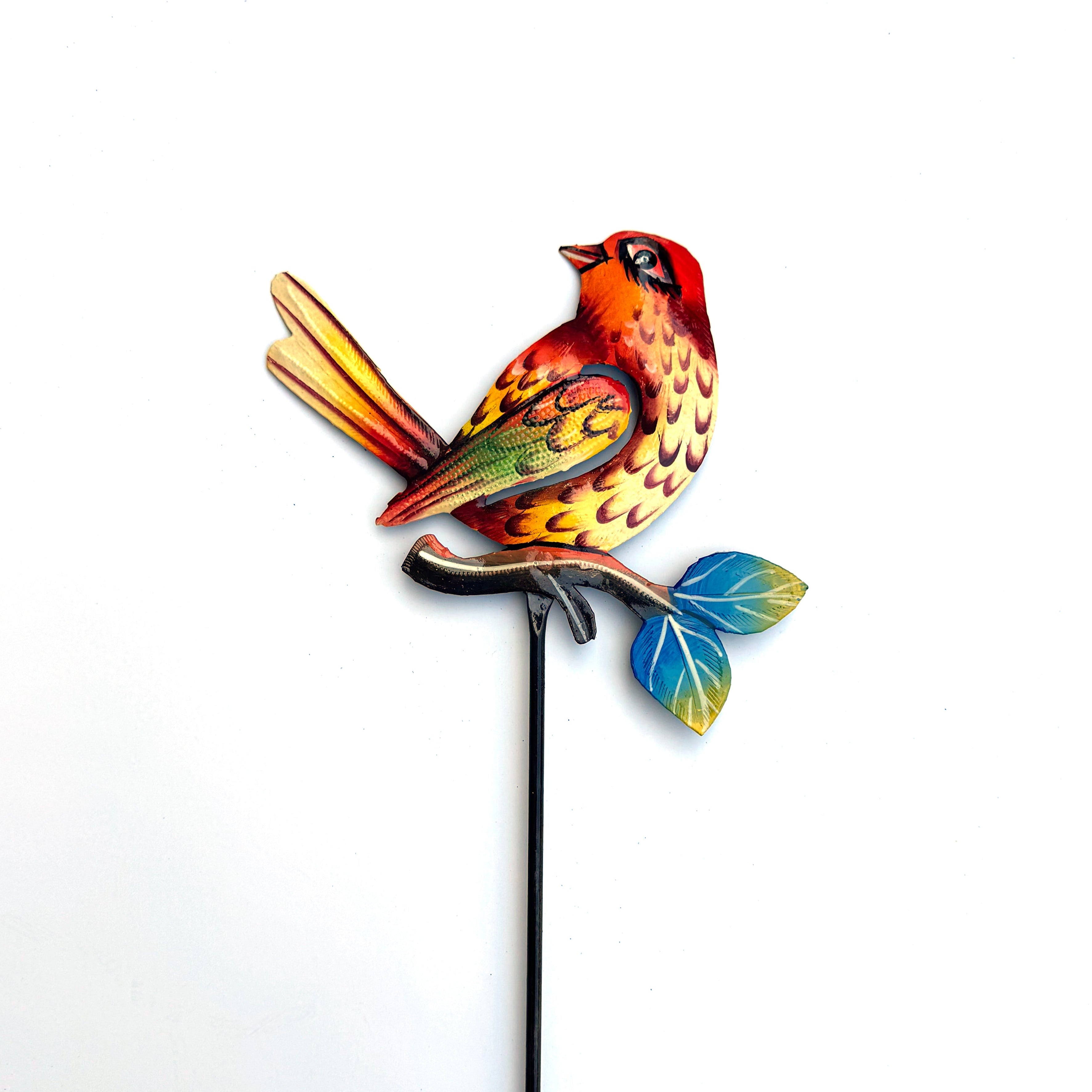Bird on Branch Garden Stake - FMSCMarketplace.org