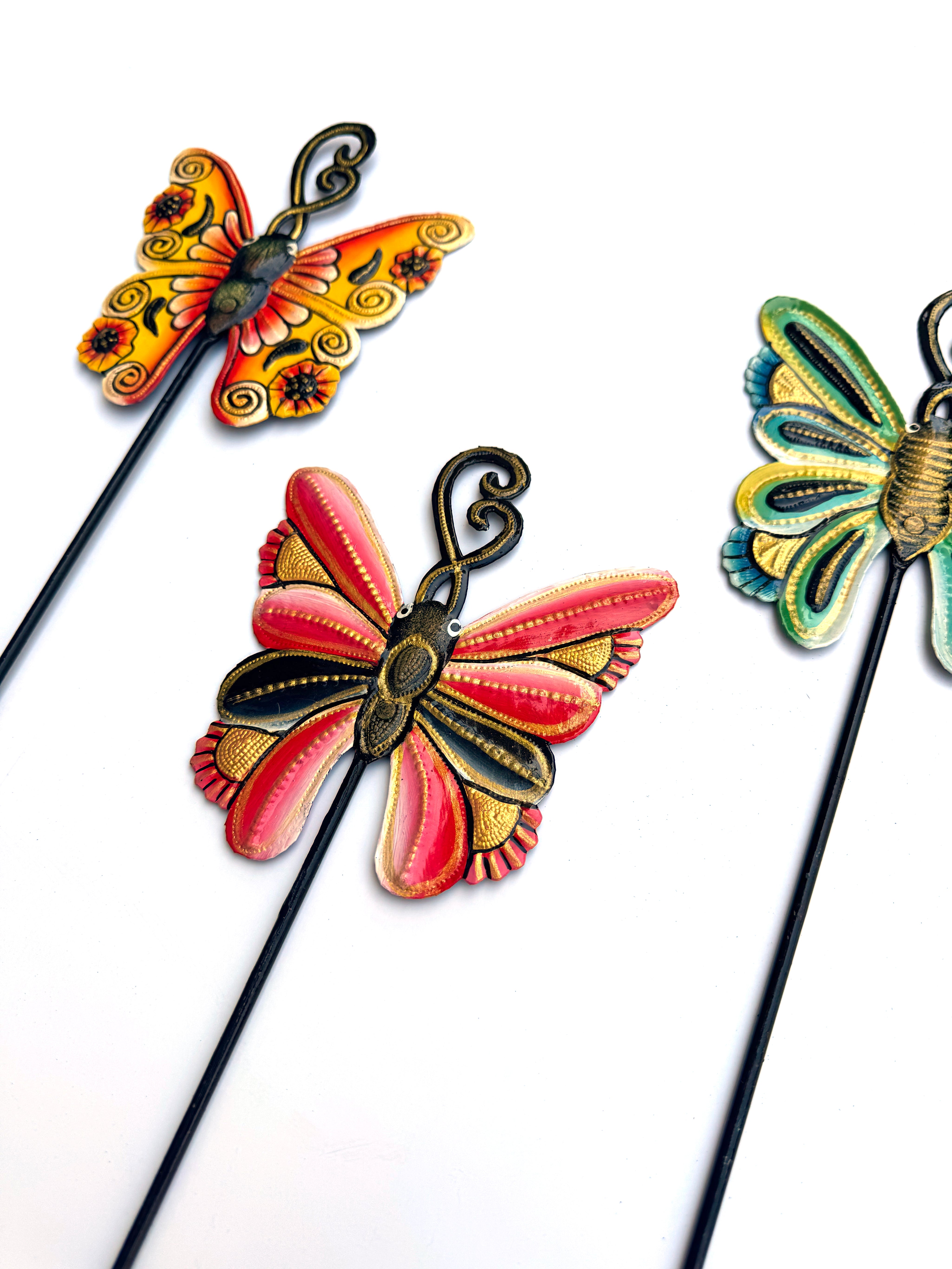 Dizzy Butterfly Garden Stake