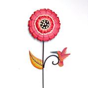 Flower with Hummingbird Garden Stake - FMSCMarketplace.org