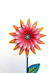 Three Dimensional Flower Garden Stake