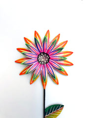 Three Dimensional Flower Garden Stake