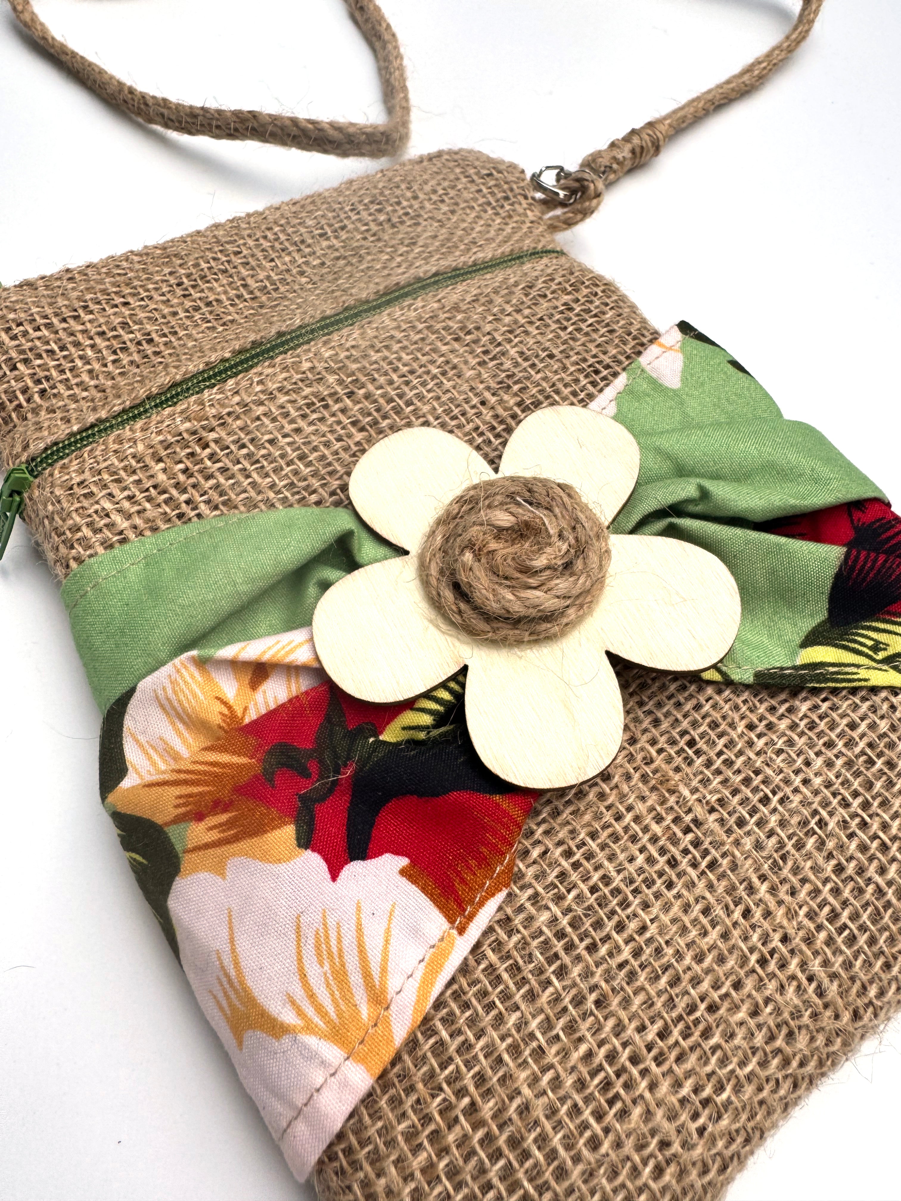 Wood Petal Crossbody Bag