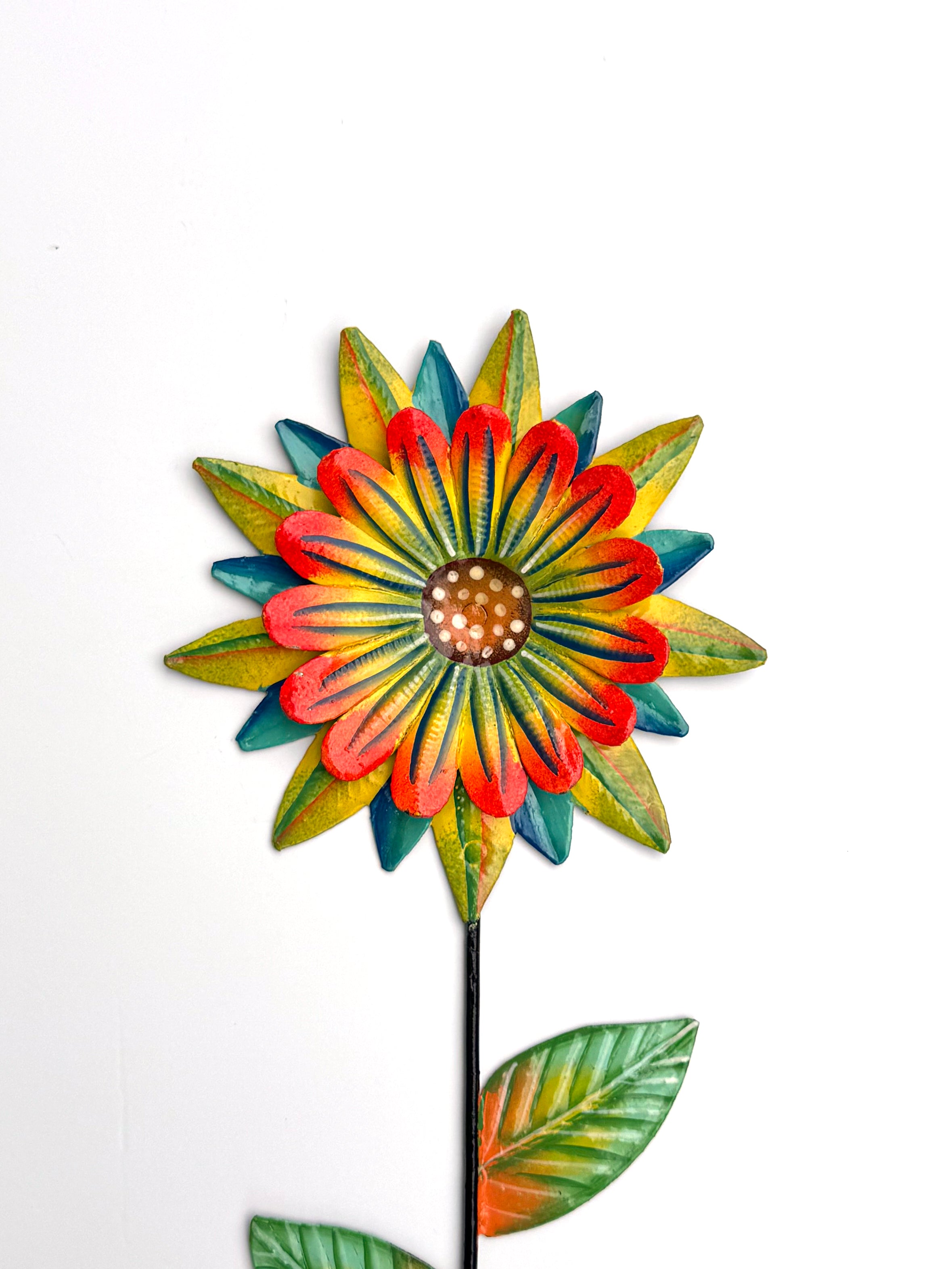 Three Dimensional Flower Garden Stake