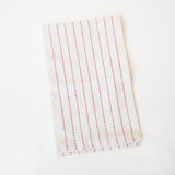 Red Hand-Stitched Tea Towel - LAST ONE