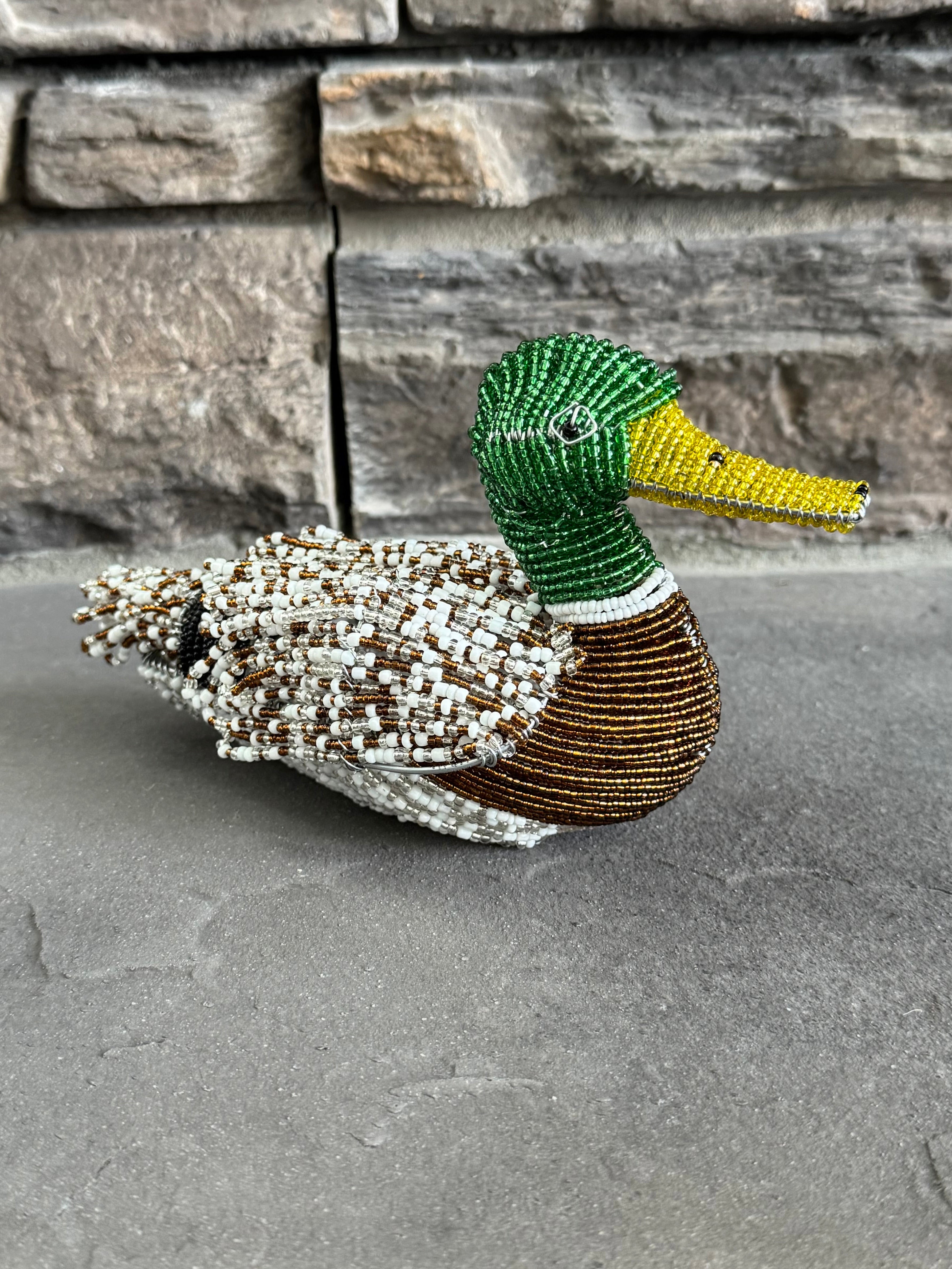 Beaded Mallard Duck
