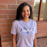 Lavender Hope Flowers T-shirt