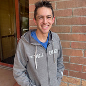 World Changer Zip Hoodie - Heather Grey