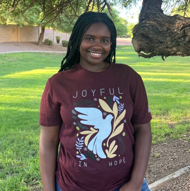 Joyful in Hope T-shirt - FMSCMarketplace.org