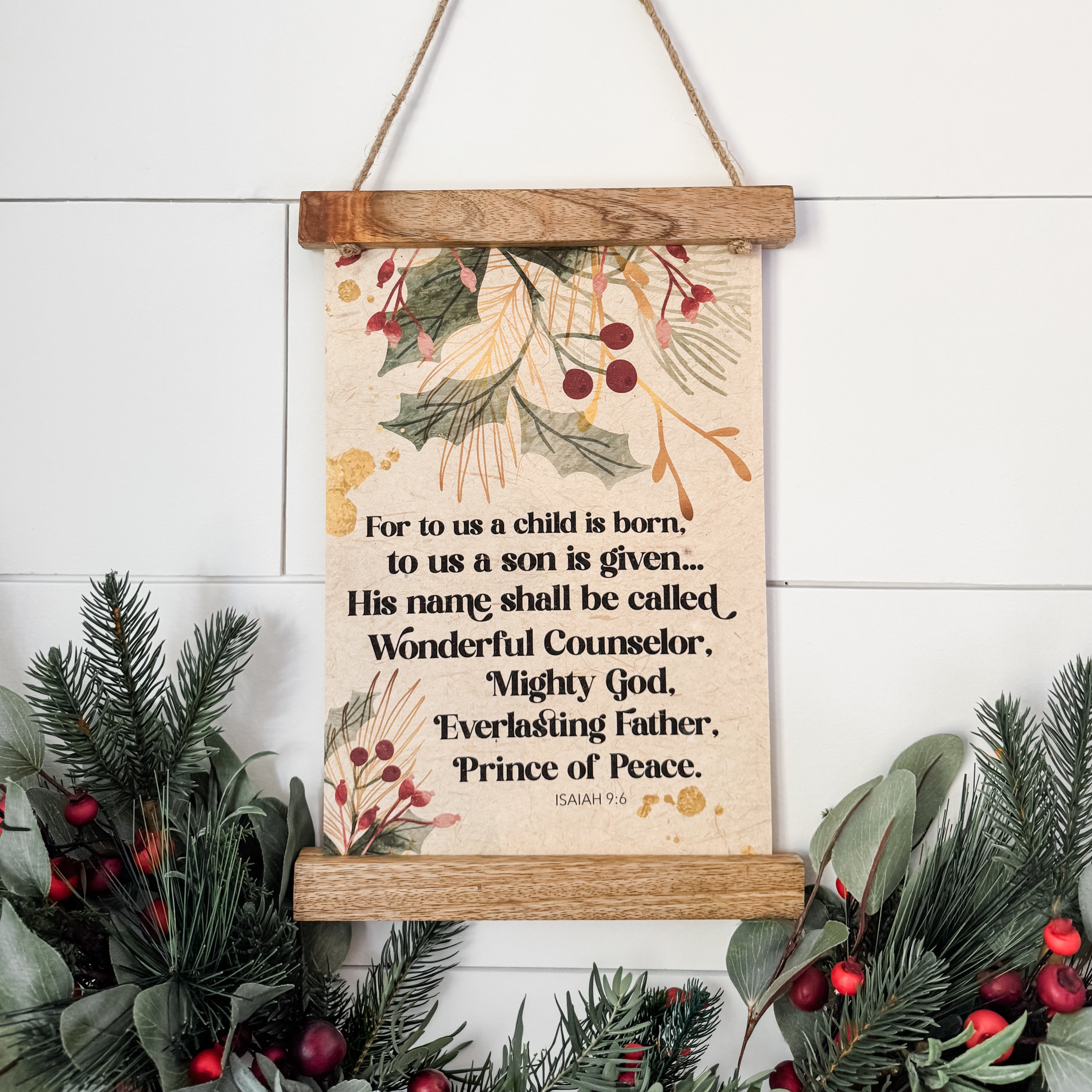 Isaiah 9:6 Wall Hanging w/Magnetic Frame - FMSCMarketplace.org